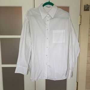 The Frankie Shop Lui organic cotton-poplin shirt